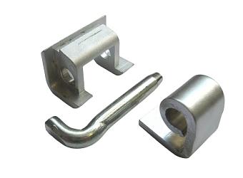 Петля стальная с покрытием сатин в сборе