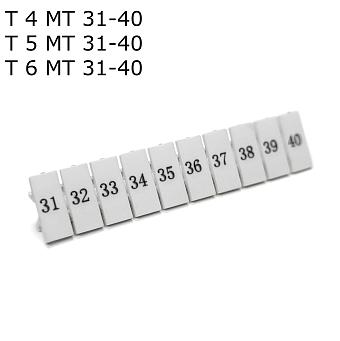 Полоса маркировочная 31-40, 50 шт.