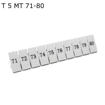 Полоса маркировочная 71-80, 50 шт.