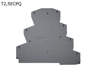 Крышка торцевая для 4-уровневой push-in клеммы 2,5 мм2, серая