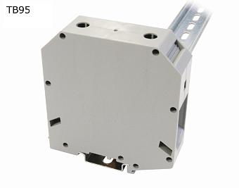 Клемма винтовая проходная 2 контакта 95 мм2, серая