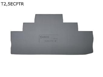 Крышка торцевая для 3-уровневой push-in клеммы 2,5 мм2, серая