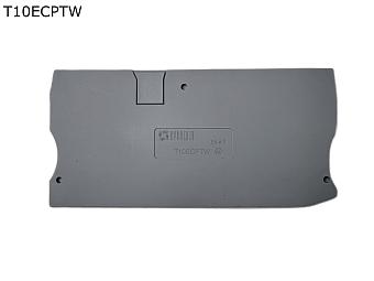 Крышка торцевая для 3-контактной push-in клеммы 10 мм2, серая